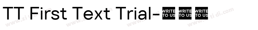 TT First Text Trial字体转换